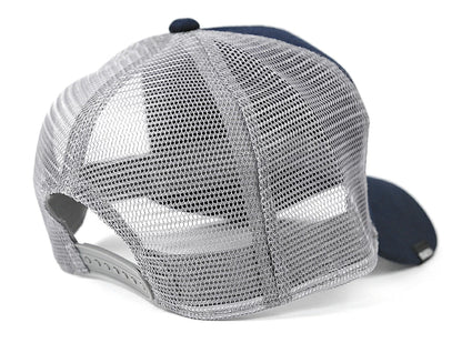 コットン メッシュキャップ ネイビー/グレー CP-40 春 夏 秋 UVケア