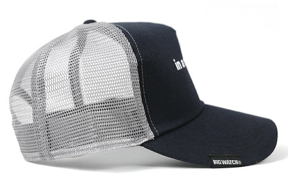 コットン メッシュキャップ ネイビー/グレー CP-40 春 夏 秋 UVケア