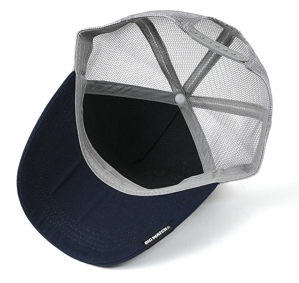 コットン メッシュキャップ ネイビー/グレー CP-40 春 夏 秋 UVケア