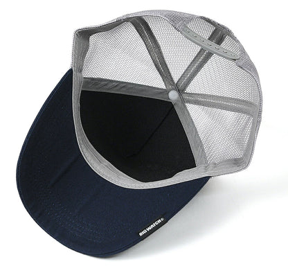 コットン メッシュキャップ ネイビー/グレー CP-40 春 夏 秋 UVケア