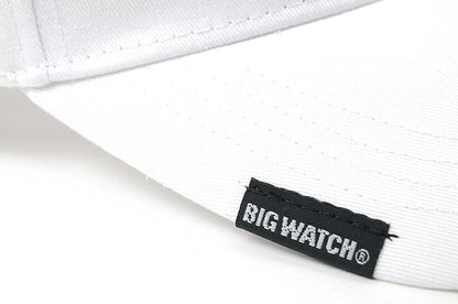 6パネル コットン キャップ BIGWATCH ビッグワッチ正規品 白 ホワイト CP-43 春夏 日よけ