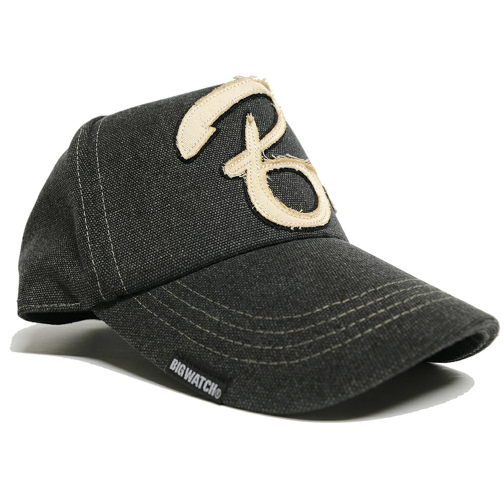 コットンキャップワッペン BIGWATCHビッグワッチ正規品 グレー グレーＢ キャップ 帽子 CPB-01 春 夏 秋 UVケア/ビッグワッチ