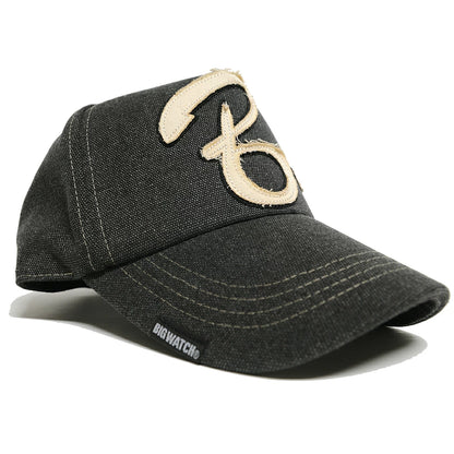 コットンキャップワッペン BIGWATCHビッグワッチ正規品 グレー グレーＢ キャップ 帽子 CPB-01 春 夏 秋 UVケア/ビッグワッチ