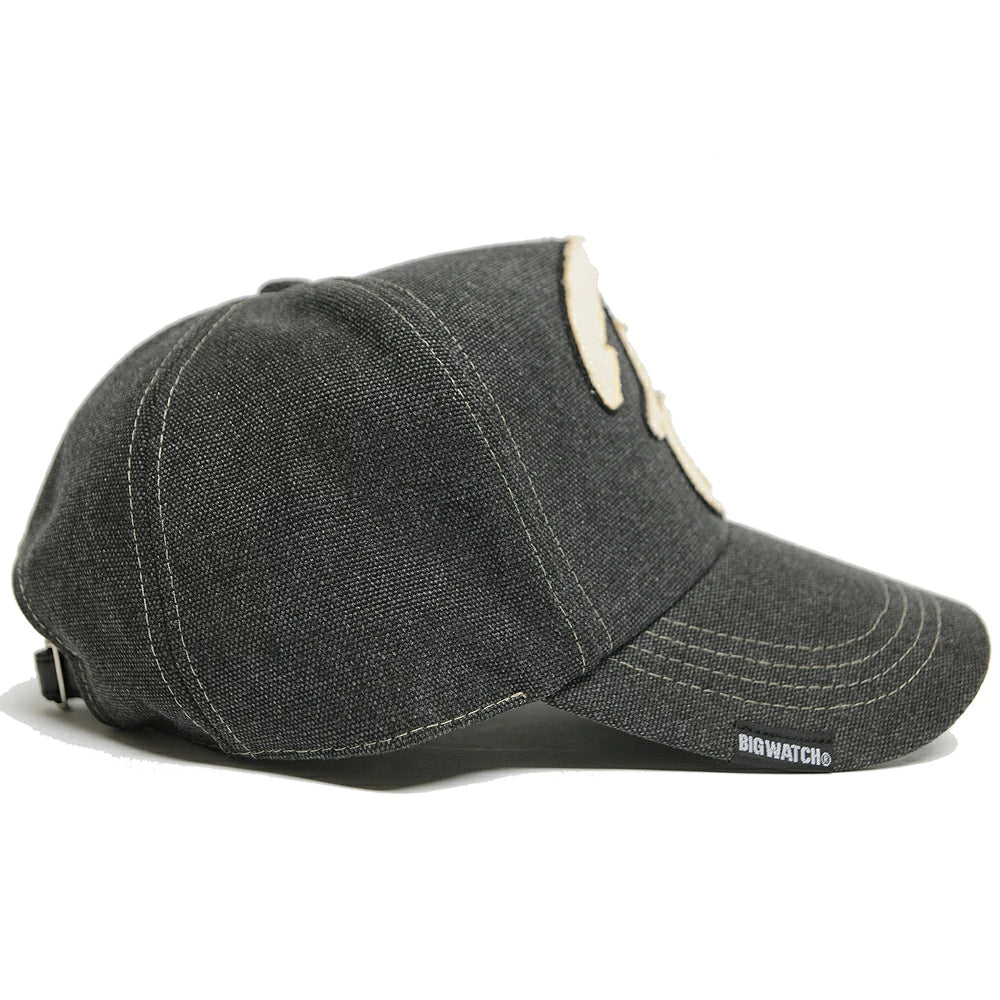 コットンキャップワッペン BIGWATCHビッグワッチ正規品 グレー グレーＢ キャップ 帽子 CPB-01 春 夏 秋 UVケア/ビッグワッチ