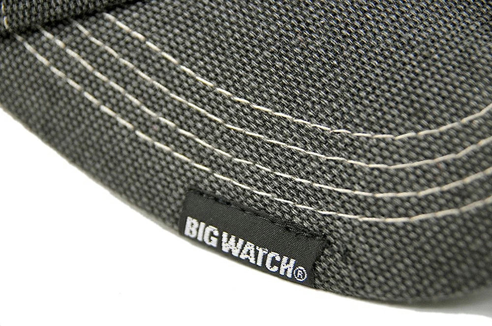コットンメッシュキャップ BIGWATCH グレー ベージュ CPB-01M 春夏 UVケア ワッペン B