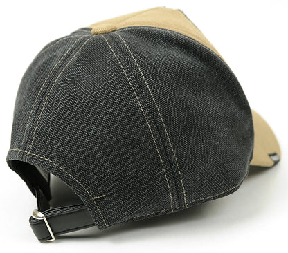 コットンキャップワッペン BIGWATCHビッグワッチ正規品 ベージュ グレーＢ キャップ 帽子 CPB-03 春 夏 秋 UVケア/ビッグワッチ