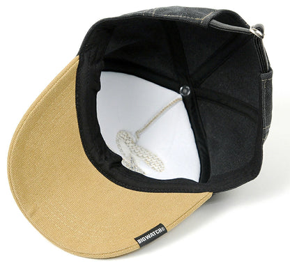 コットンキャップワッペン BIGWATCHビッグワッチ正規品 ベージュ グレーＢ キャップ 帽子 CPB-03 春 夏 秋 UVケア/ビッグワッチ