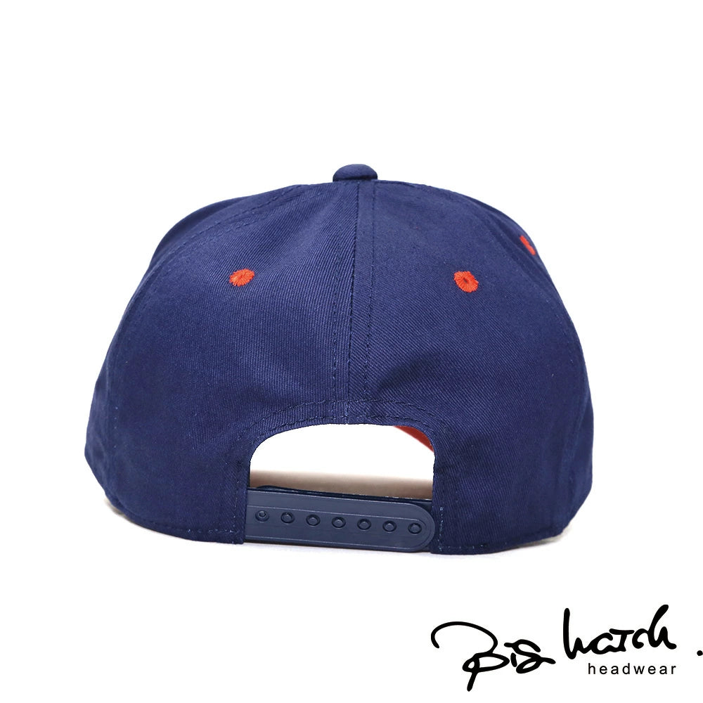コットン ワッペン ロゴ キャップ ネイビー/レッド CPB-05 BB ベースボールキャップ春 夏 秋 UVケア
