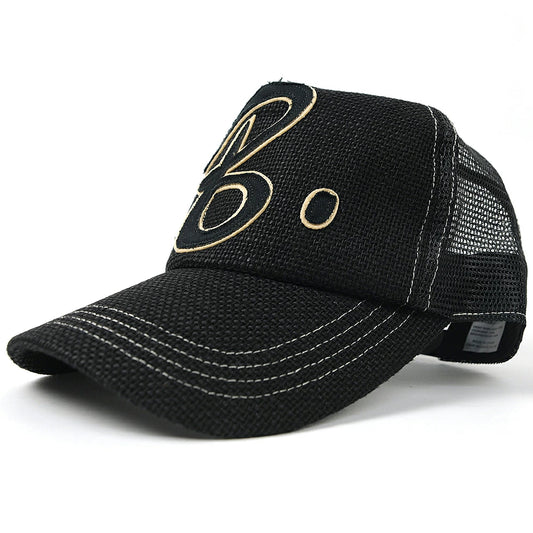 ガレージヘンプ ワッペンキャップBIGWATCH正規品 オールブラック ビッグサイズ ビッグワッチ CPB-09 春 夏 秋 UVケア