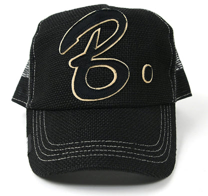 ガレージヘンプ ワッペンキャップBIGWATCH正規品 オールブラック ビッグサイズ ビッグワッチ CPB-09 春 夏 秋 UVケア