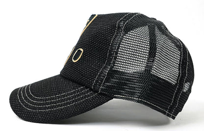 ガレージヘンプ ワッペンキャップBIGWATCH正規品 オールブラック ビッグサイズ ビッグワッチ CPB-09 春 夏 秋 UVケア