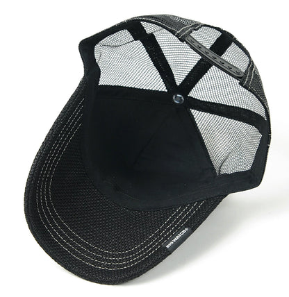 ガレージヘンプ ワッペンキャップBIGWATCH正規品 オールブラック ビッグサイズ ビッグワッチ CPB-09 春 夏 秋 UVケア