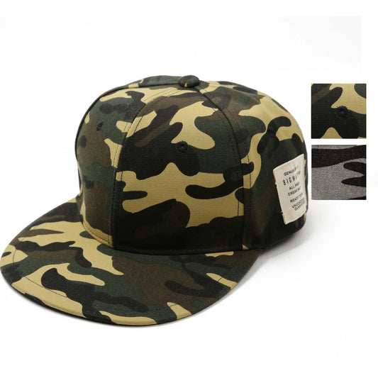 ビッグサイズ ベースボールキャップ カモフラージュ 迷彩柄 ブラウン ホワイト ブラック 春 夏 秋