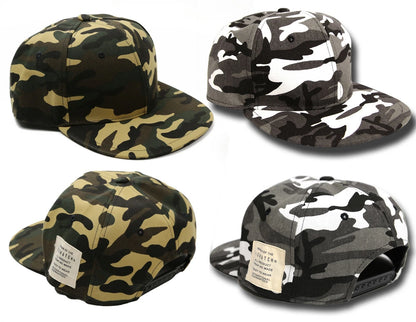 ビッグサイズ ベースボールキャップ カモフラージュ 迷彩柄 ブラウン ホワイト ブラック 春 夏 秋