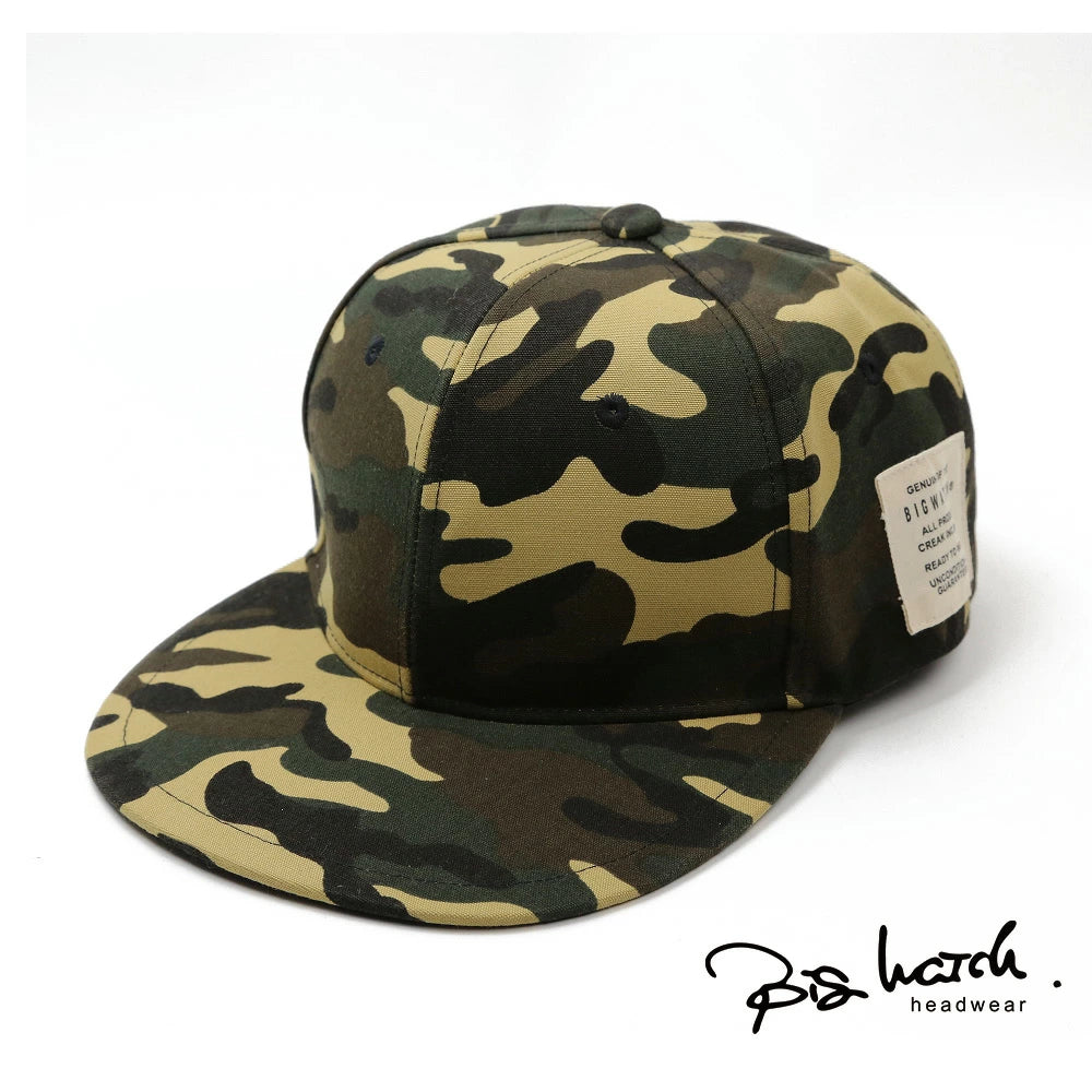 ビッグサイズ ベースボールキャップ カモフラージュ 迷彩柄 ブラウン ホワイト ブラック 春 夏 秋