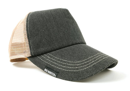 無地 コットンメッシュキャップ BIGWATCH グレー ベージュ ビッグサイズ ビッグワッチ CPC-01M 春 夏 秋 UVケア
