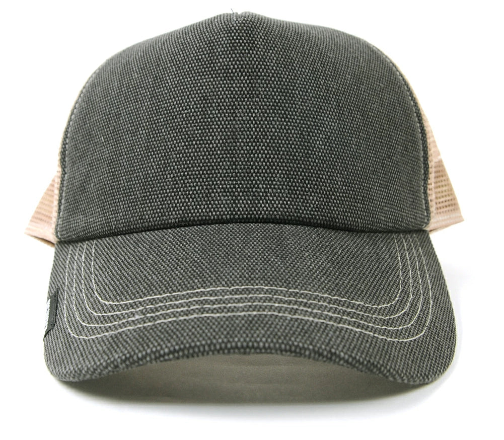 無地 コットンメッシュキャップ BIGWATCH グレー ベージュ ビッグサイズ ビッグワッチ CPC-01M 春 夏 秋 UVケア