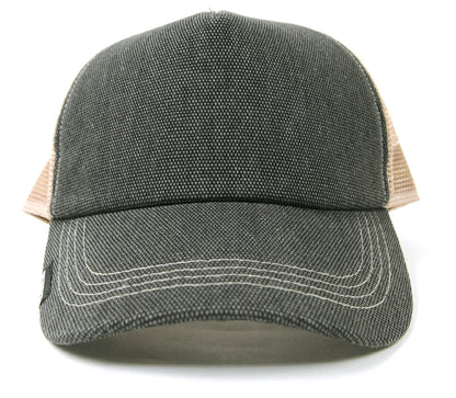 無地 コットンメッシュキャップ BIGWATCH グレー ベージュ ビッグサイズ ビッグワッチ CPC-01M 春 夏 秋 UVケア
