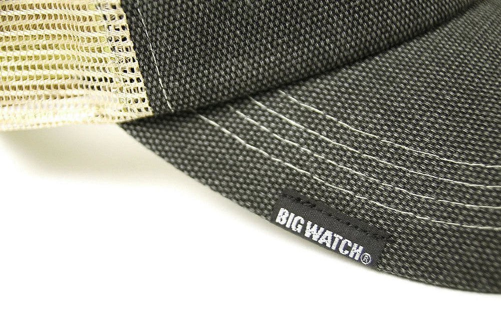 無地 コットンメッシュキャップ BIGWATCH グレー ベージュ ビッグサイズ ビッグワッチ CPC-01M 春 夏 秋 UVケア