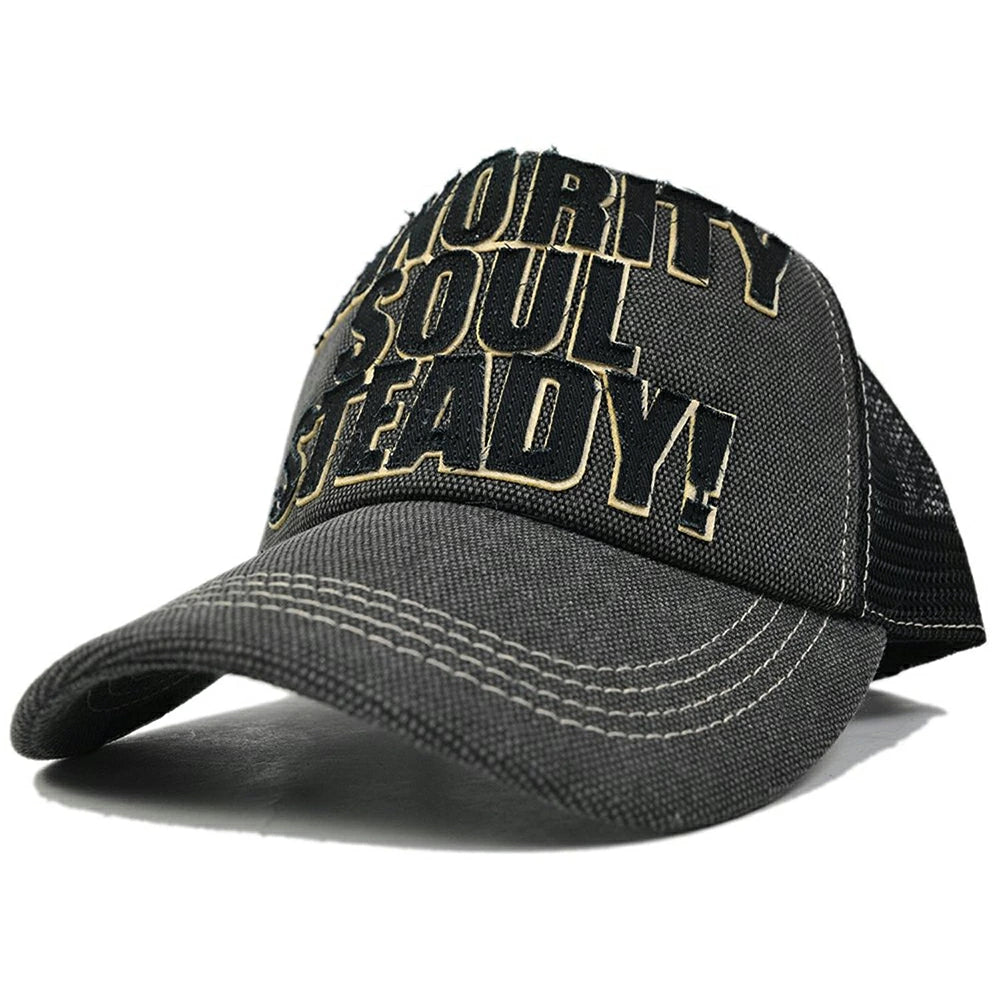 グレー ブラック 黒 ワッペンキャップ ビッグサイズ ビッグワッチ CPC-03 春 夏 秋 UVケア