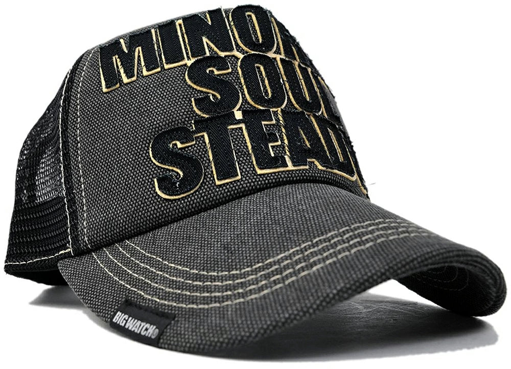 グレー ブラック 黒 ワッペンキャップ ビッグサイズ ビッグワッチ CPC-03 春 夏 秋 UVケア