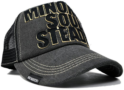 グレー ブラック 黒 ワッペンキャップ ビッグサイズ ビッグワッチ CPC-03 春 夏 秋 UVケア