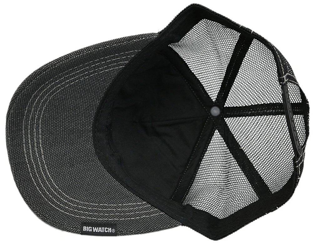 グレー ブラック 黒 ワッペンキャップ ビッグサイズ ビッグワッチ CPC-03 春 夏 秋 UVケア