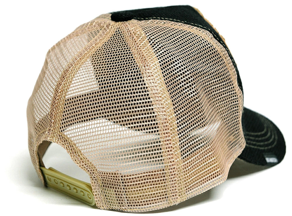 ガレージヘンプキャップ BIGWATCH正規品 ブラック ベージュ メッシュ ワッペン CPH-01 ブラック/ベージュ/ホワイト/ネイビー/グレー