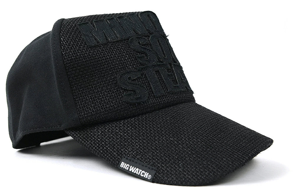 ガレージ ヘンプ コットンキャップBIGWATCH正規品 オールブラック ビッグサイズ ビッグワッチ サイズ CPHCT-01 春 秋 冬 春 夏 秋 UVケア