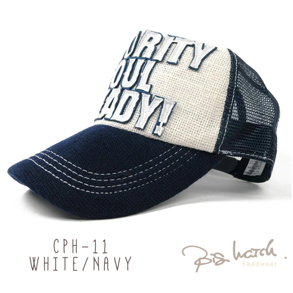 ガレージヘンプキャップ BIGWATCH正規品 ブラック ベージュ メッシュ ワッペン CPH-01 ブラック/ベージュ/ホワイト/ネイビー/グレー