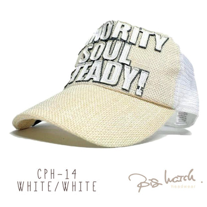 ガレージヘンプキャップ BIGWATCH正規品 ブラック ベージュ メッシュ ワッペン CPH-01 ブラック/ベージュ/ホワイト/ネイビー/グレー