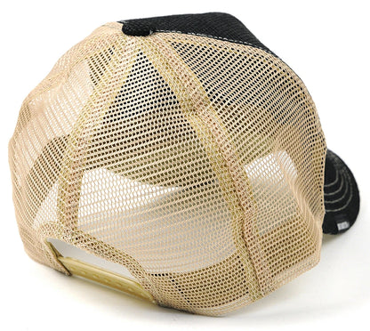 無地ヘンプキャップ BIGWATCH ブラック ベージュ 黒 メッシュキャップ ビッグワッチ CPM-01 春 夏 秋 UVケア