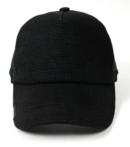 無地ヘンプ ラウンドキャップBIGWATCH オールブラック キャップ ビッグサイズ スポーツキャップ ダメージ加工無し CPM-09R 春 夏 秋 UVケア/ビッグワッチ