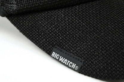 無地ヘンプ ラウンドキャップBIGWATCH オールブラック キャップ ビッグサイズ スポーツキャップ ダメージ加工無し CPM-09R 春 夏 秋 UVケア/ビッグワッチ