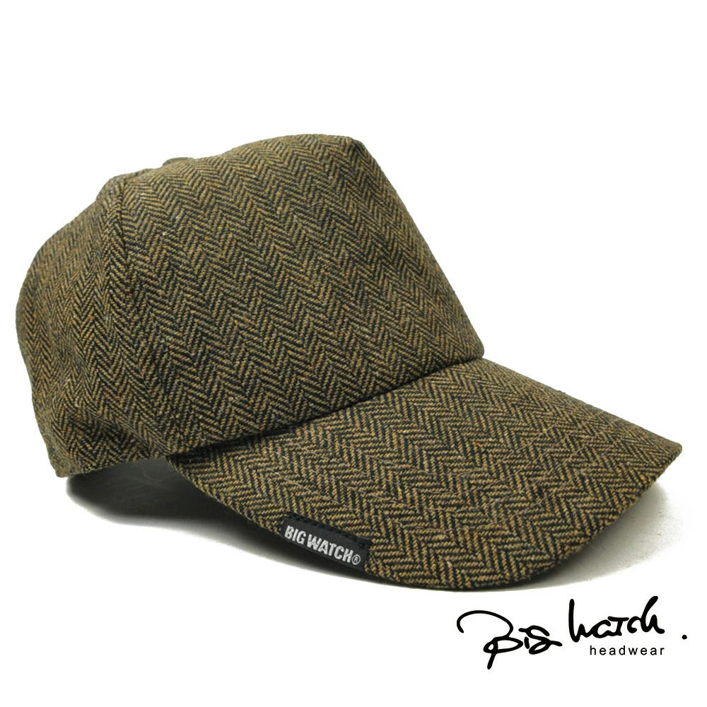 ヘリンボーンキャップブラウン BIGWATCH CPM-29 春 夏 秋 UVケア ビッグワッチ
