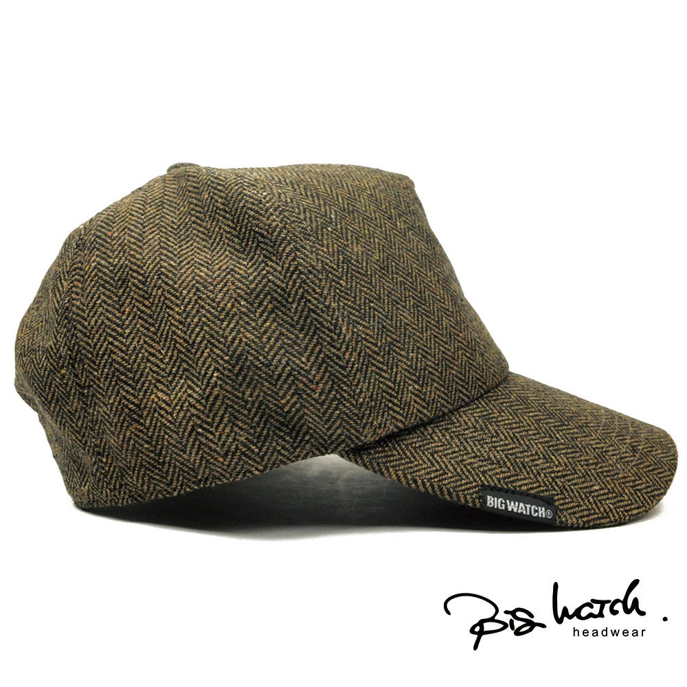 ヘリンボーンキャップブラウン BIGWATCH CPM-29 春 夏 秋 UVケア ビッグワッチ