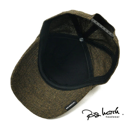 ヘリンボーンキャップブラウン BIGWATCH CPM-29 春 夏 秋 UVケア ビッグワッチ