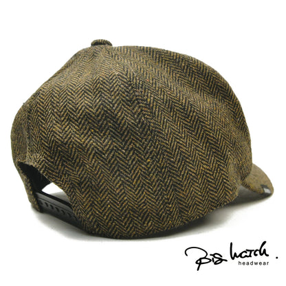 ヘリンボーンキャップブラウン BIGWATCH CPM-29 春 夏 秋 UVケア ビッグワッチ