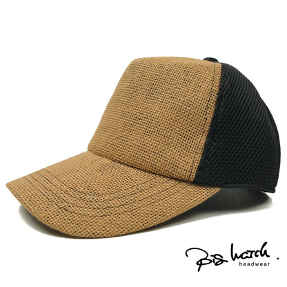 ヘンプメッシュ キャップ ベージュ/ブラック 黒 CPM-30 春 夏 秋 UVケア BIGWATCH正規品