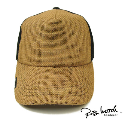 ヘンプメッシュ キャップ ベージュ/ブラック 黒 CPM-30 春 夏 秋 UVケア BIGWATCH正規品