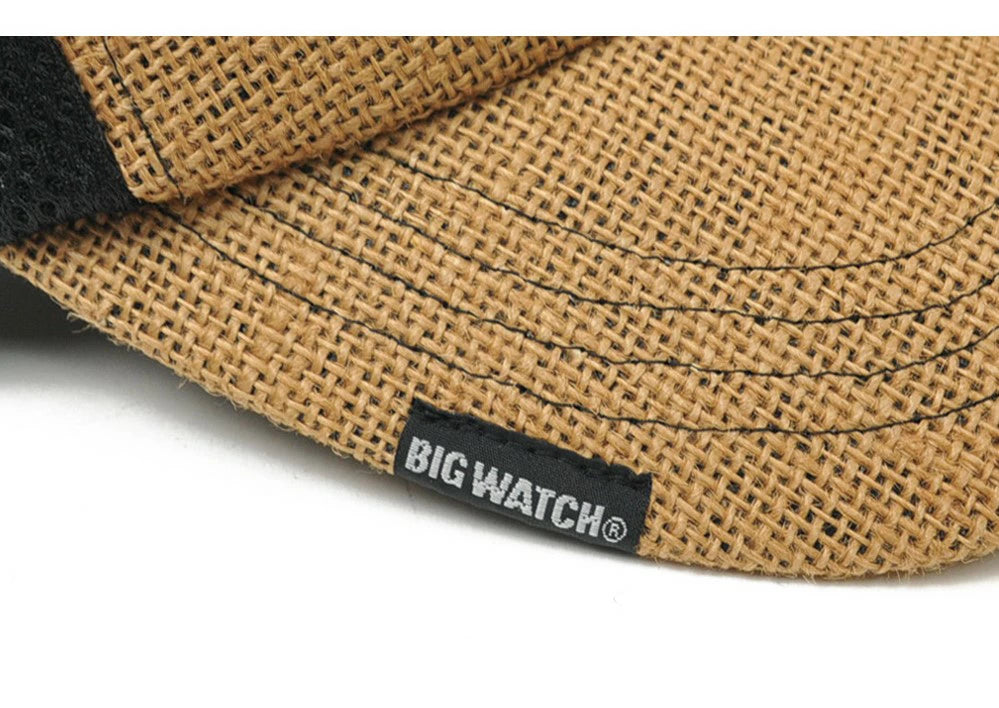 ヘンプメッシュ キャップ ベージュ/ブラック 黒 CPM-30 春 夏 秋 UVケア BIGWATCH正規品