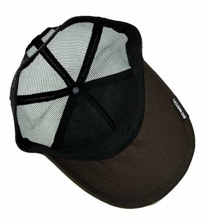 無地ヘンプコンビキャップ BIGWATCH ブラック ブラウン メッシュ キャップ CPMA-02 春 夏 秋