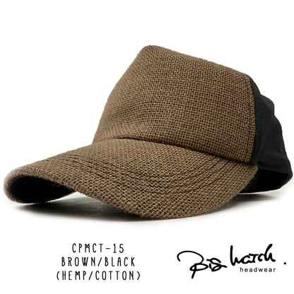 無地 ビッグワッチ ヘンプ コットン キャップ CPMCT-01 春夏 シンプル ブラック