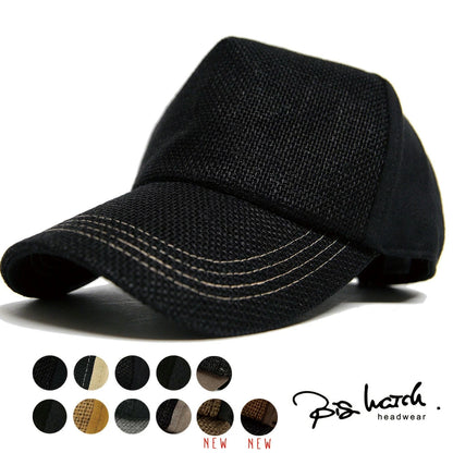 無地 ビッグワッチ ヘンプ コットン キャップ CPMCT-01 春夏 シンプル ブラック