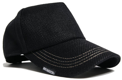 無地 ビッグワッチ ヘンプ コットン キャップ CPMCT-01 春夏 シンプル ブラック