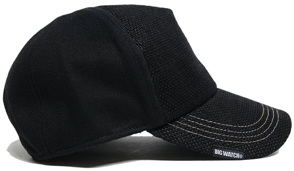 無地 ビッグワッチ ヘンプ コットン キャップ CPMCT-01 春夏 シンプル ブラック