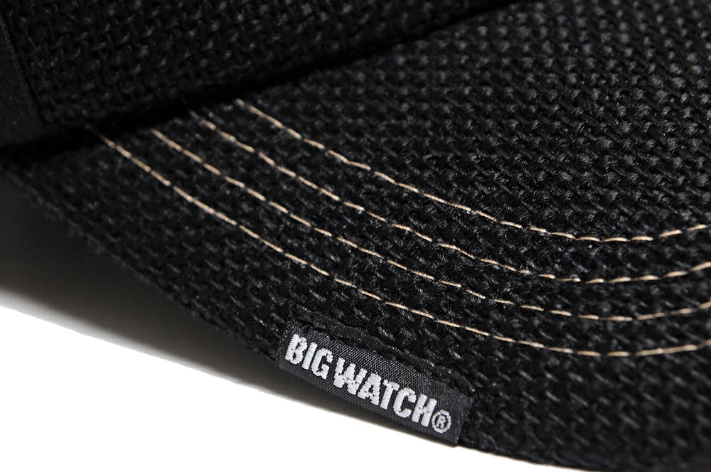 無地 ビッグワッチ ヘンプ コットン キャップ CPMCT-01 春夏 シンプル ブラック