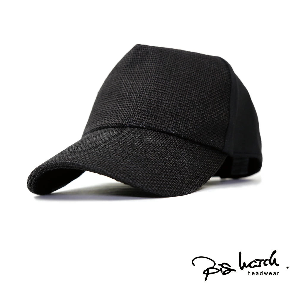無地 ビッグワッチ ヘンプ コットン キャップ CPMCT-01 春夏 シンプル ブラック