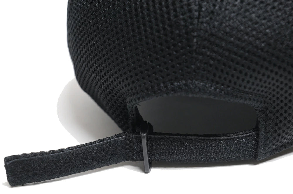 無地 スポーツ メッシュキャップ 黒 CPMG-01 春 夏 秋 UVケア