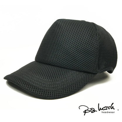 無地 ラウンドメッシュキャップ さらに大きいサイズ 黒 CPMG-01R スポーツ 春 夏 秋 UVケア